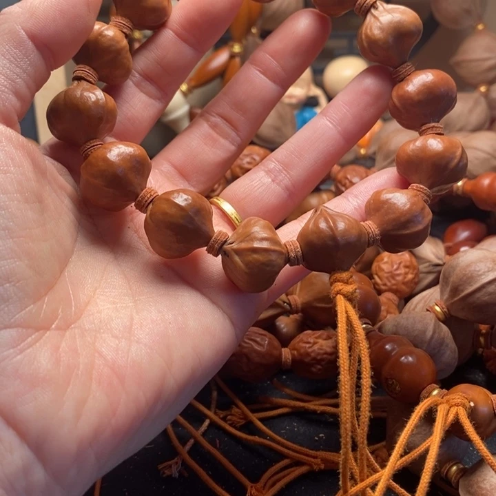 橄榄核手串/手链1.8蜜桃十四颗