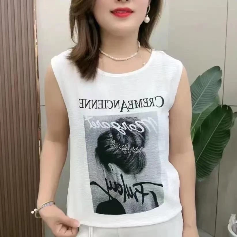 【厂家直销】夏季冰丝女背心打底宽松遮肉韩版洋气舒适百搭背心显瘦