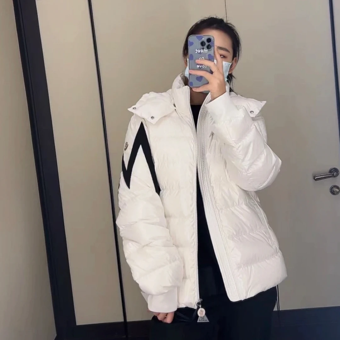99新 MONCLER cc1003 锦纶 Corydale系列袖标羽绒服 1码