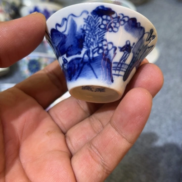 纯手绘精品盖碗杯