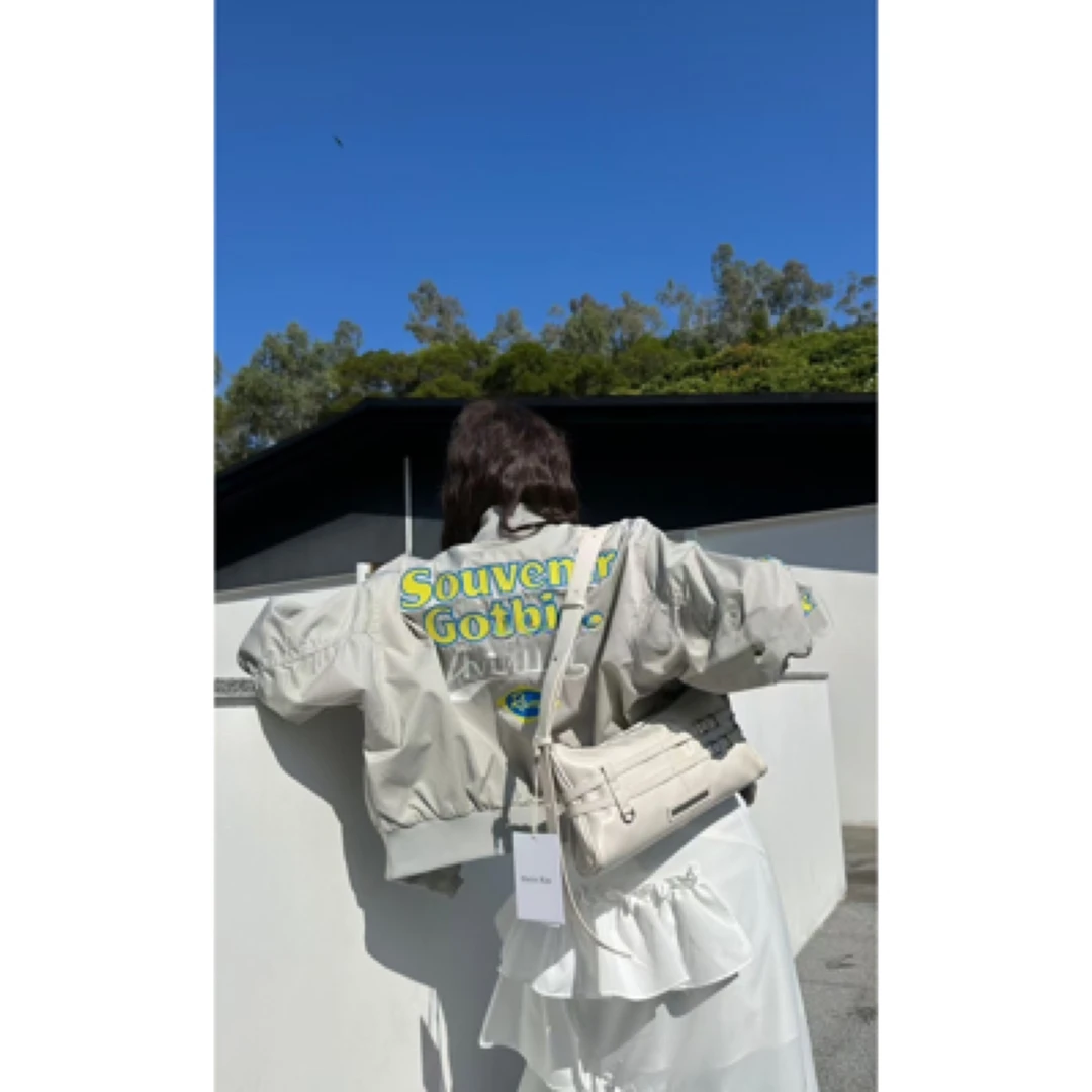 欧洲站女装欧货潮短外套女春季2025新款宽松百搭字母刺绣休闲夹克