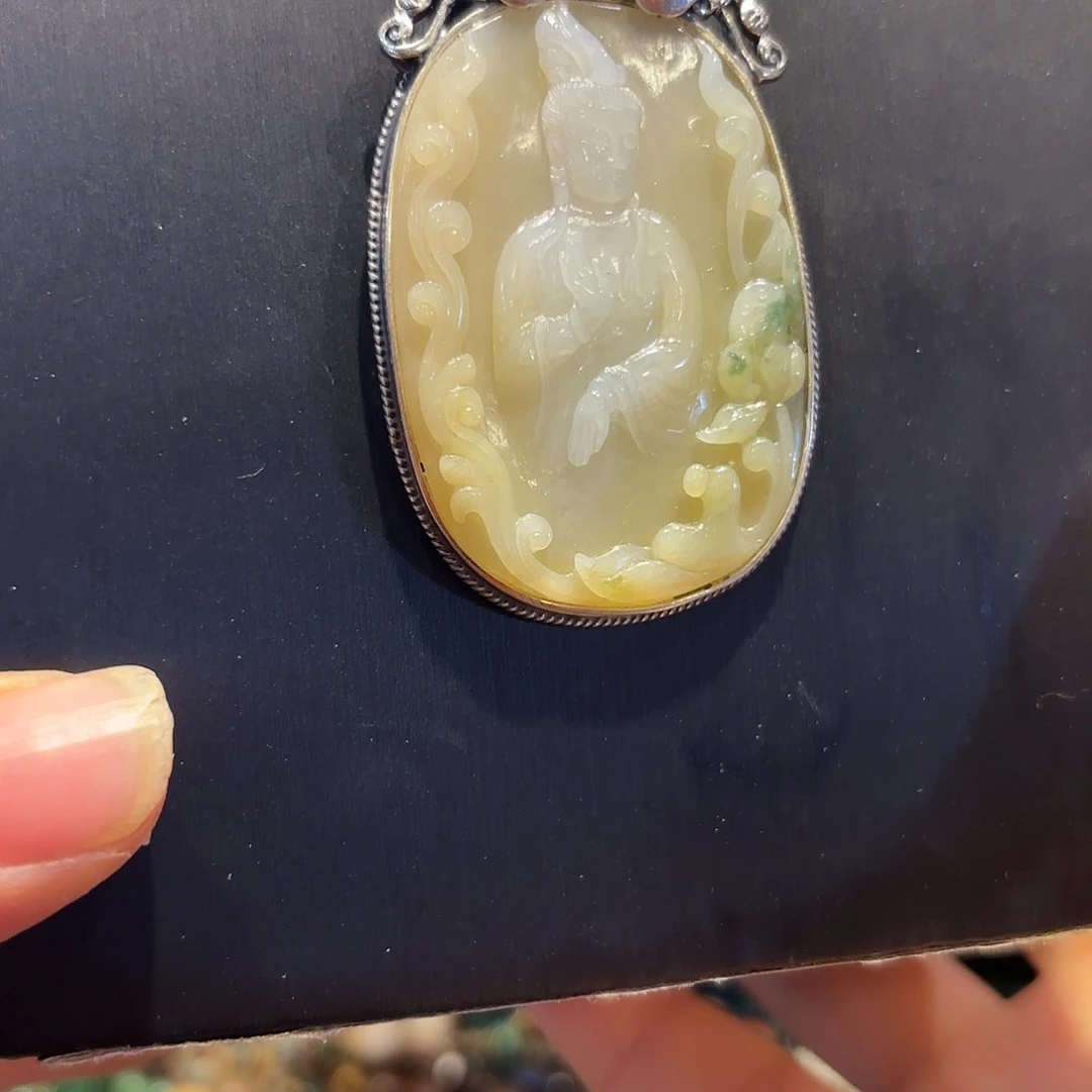 翡翠未镶嵌颈饰原创