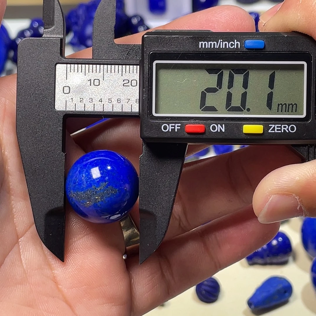 走***过青金石未镶嵌精品20.1mm单珠