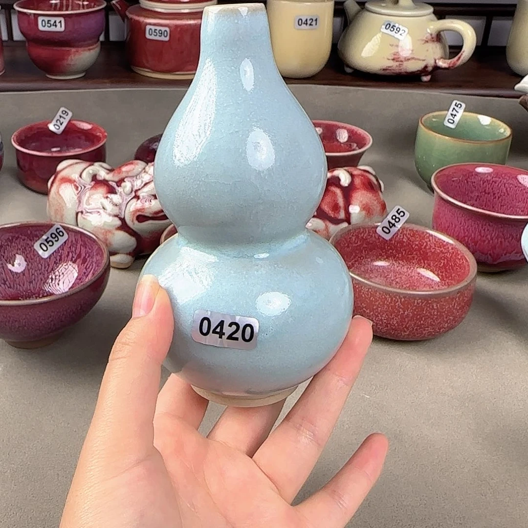 小鸿钧瓷 泥泥钧瓷 瑕0420