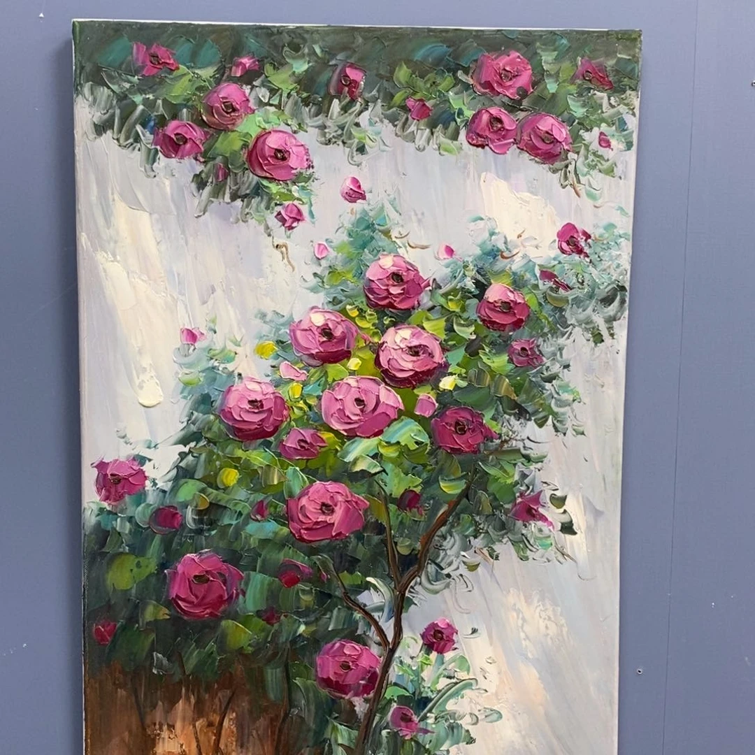 胖****嘟手工手绘精品油画40+60厘米