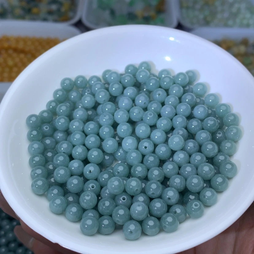 【闪购商品】翡翠手链未镶嵌卡6冰蓝水50颗