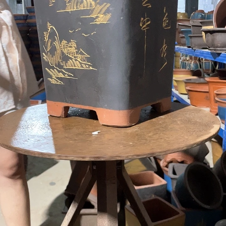 23黑色四方花盆花盆花盆