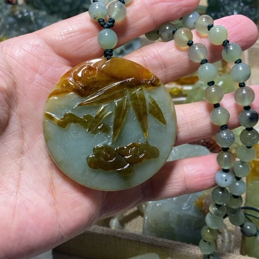 【闪购商品】未镶嵌蛇纹石玉颈饰