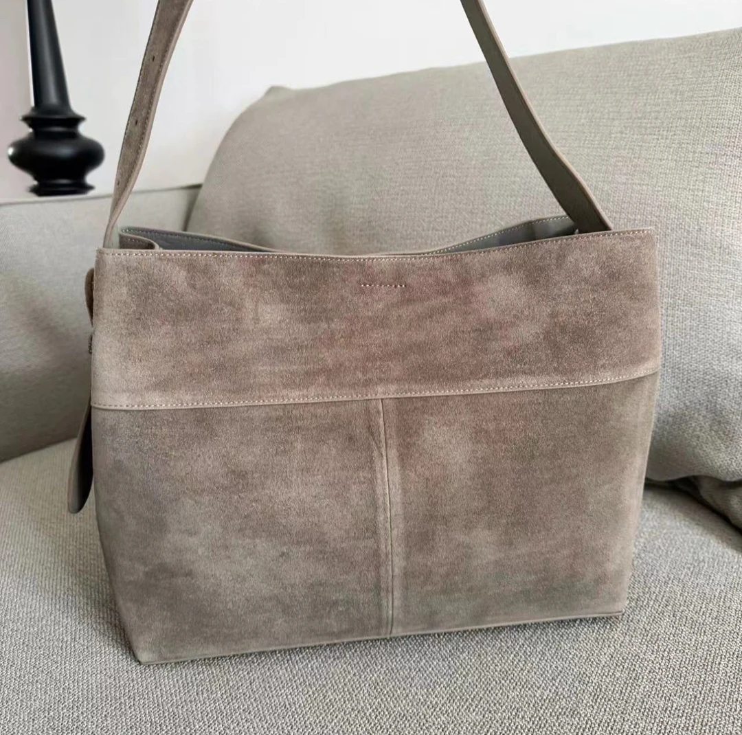 8560磨砂牛皮托特包单肩斜挎手提包时尚大容量背包