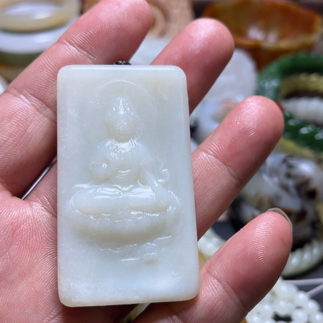 和田玉未镶嵌挂件