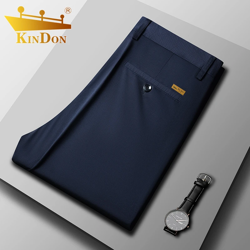 金盾夏季新款休闲裤男士父亲节商务直筒商务百搭修身弹力休闲西裤