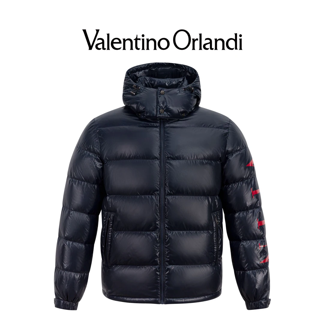 Valentinoorlandi男士冬季时尚短款连帽羽绒服外套男款1VR179084