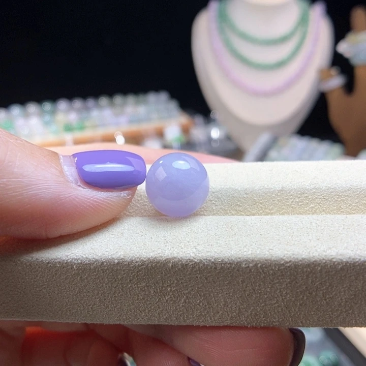 翡翠未镶嵌颈饰12冰紫