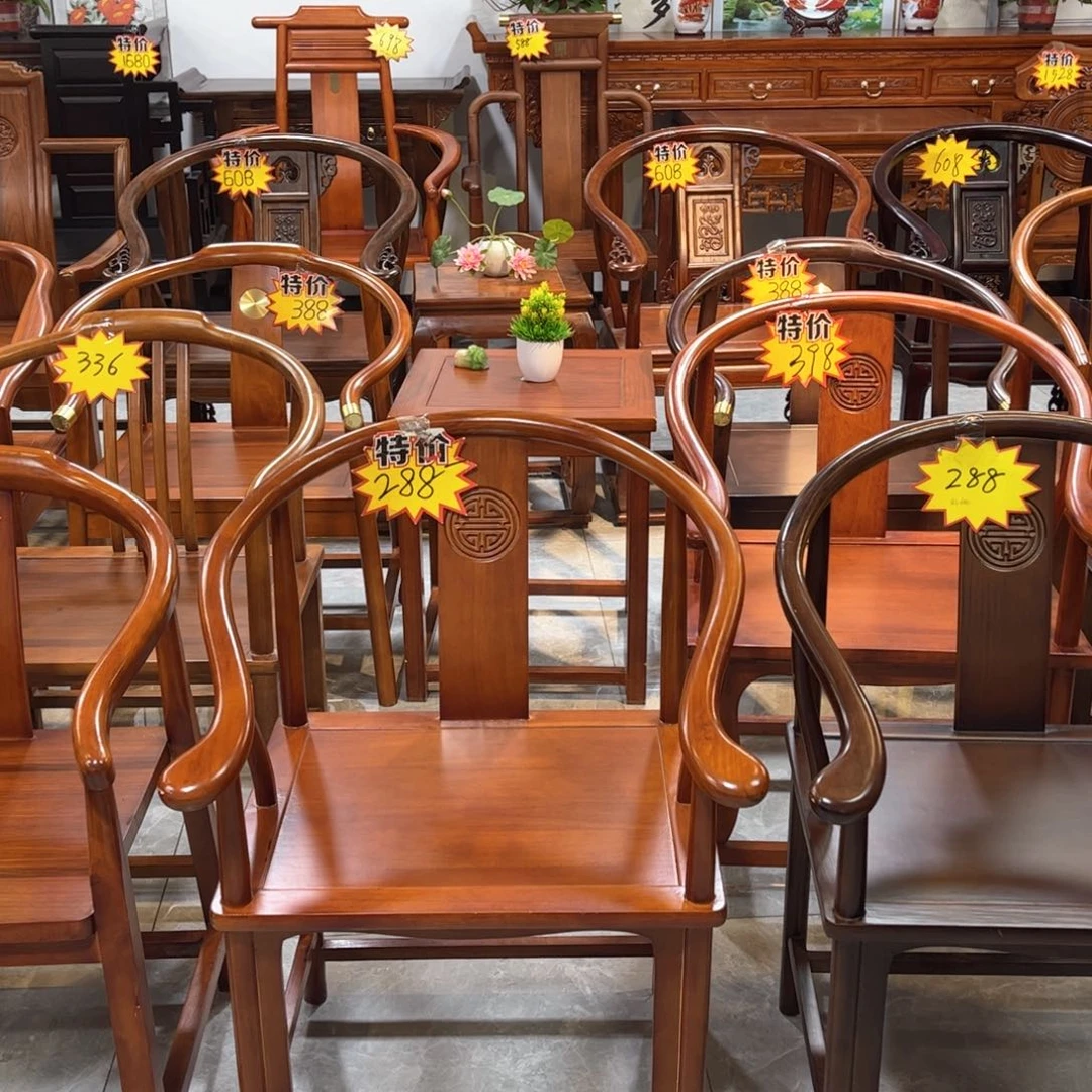 玻璃℘***实木椅子1个花梨色