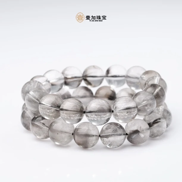 壹加师姐|手工设计银钛水晶手串多样性发一#3000