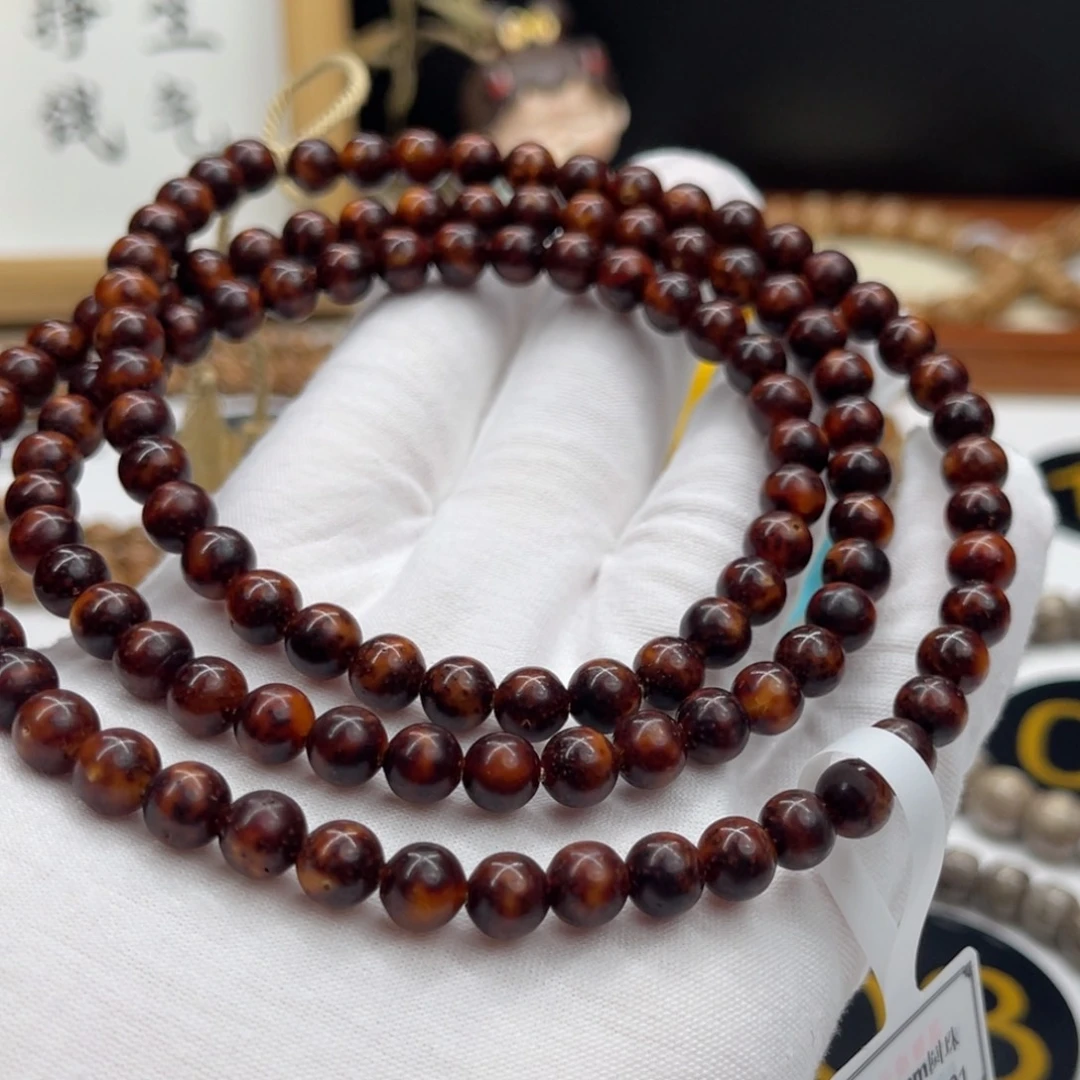 柒***果手串星月菩提专拍7mm