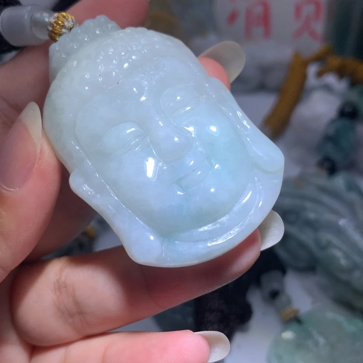 翡翠未镶嵌颈饰保真天然A货翡翠