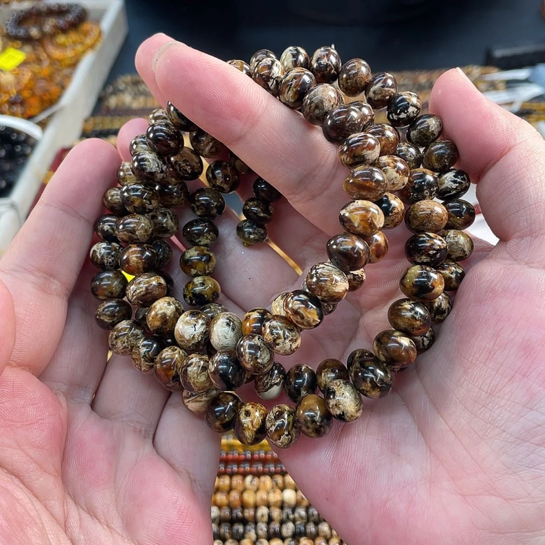 Y***r琥珀未镶嵌裸石10mm花珀