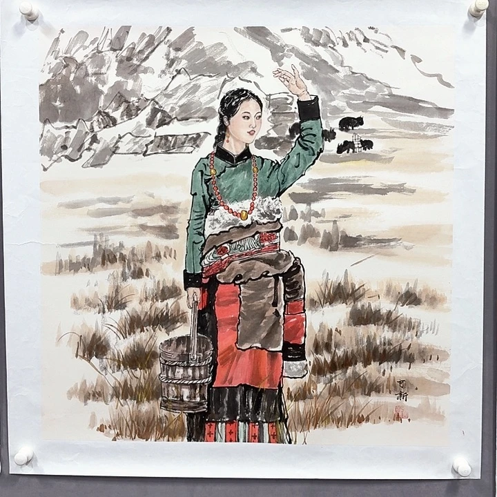 国画亲笔手绘放心去藏