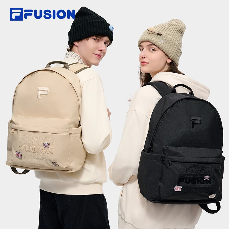 Fila/斐乐FUSION新款男女通用时尚休闲简约双肩背包T13U443102F
