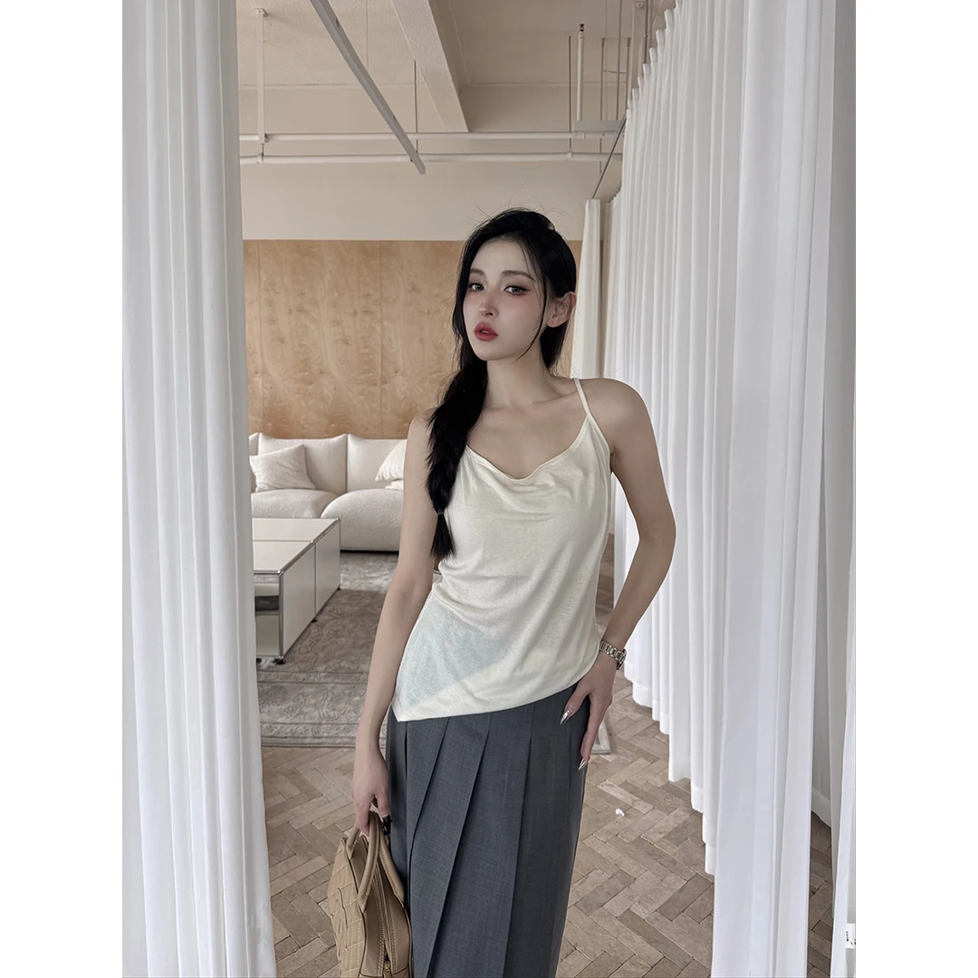 shao xii设计师品牌25春夏新品荡领串珠吊坠背心SOLSOL买手店