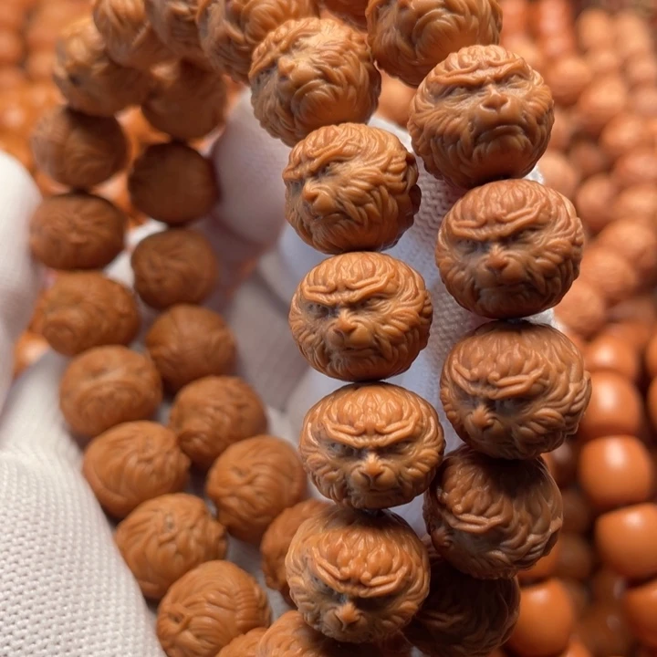 猴头核桃吊坠蓝**洋斗战胜佛