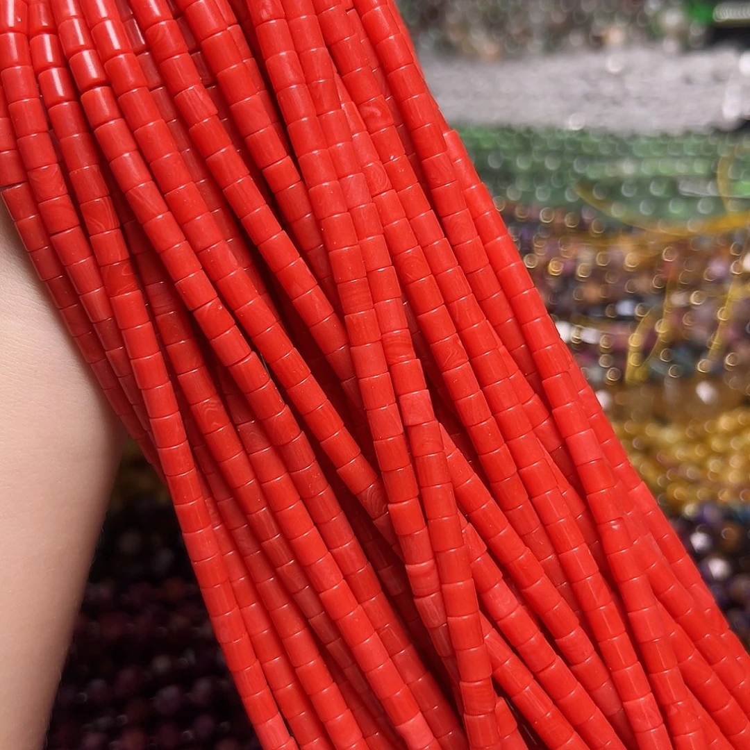 玛瑙/玉髓足银镶嵌珠宝半成品T244 冰阶草竹隔珠4.4*4.2mm