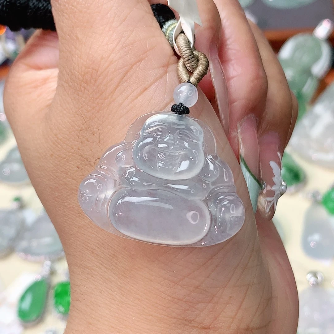 翡翠未镶嵌吊坠(不含链)佛公