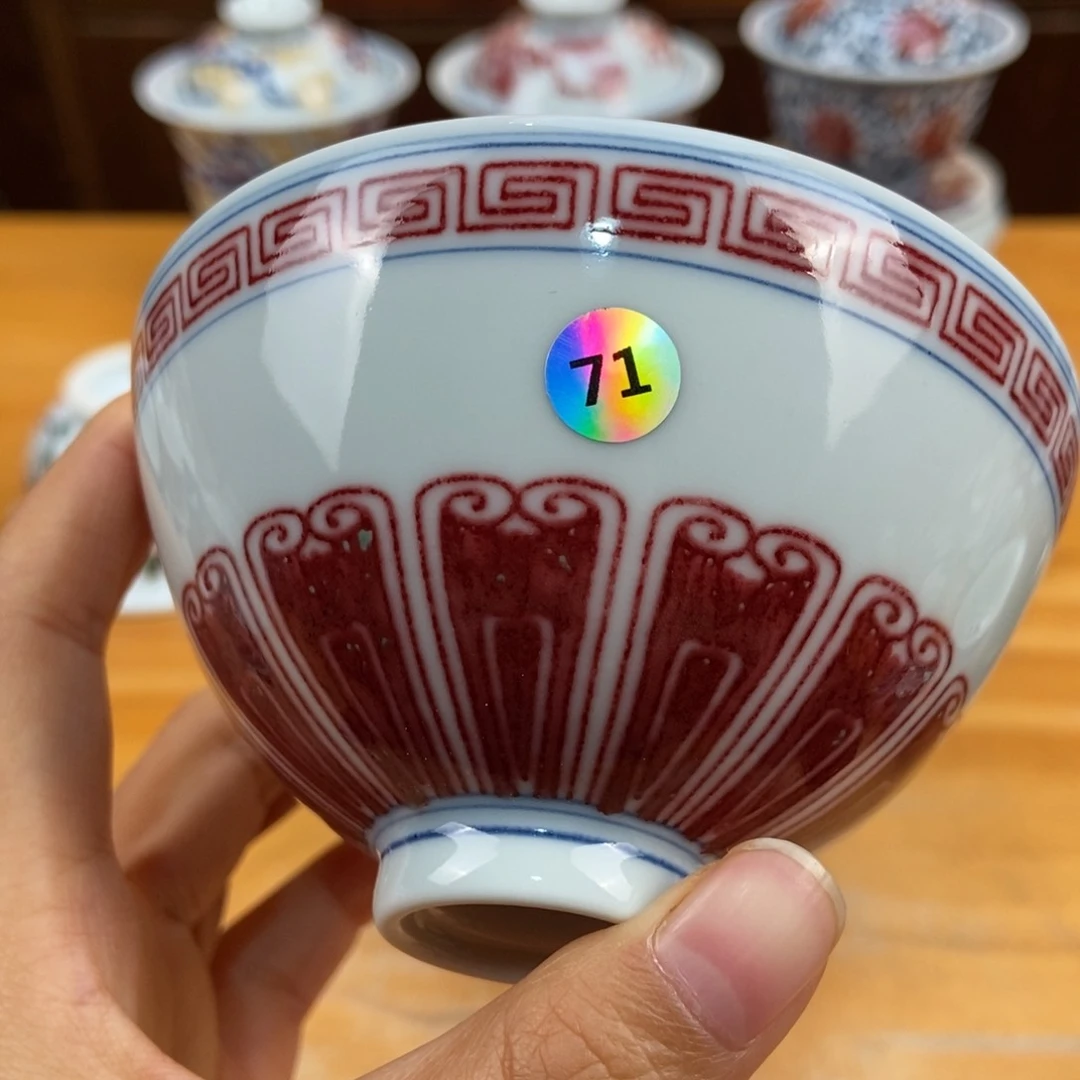 手绘现代茶具非古董