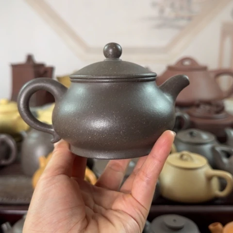 茶壶紫砂梨皮天青230c c