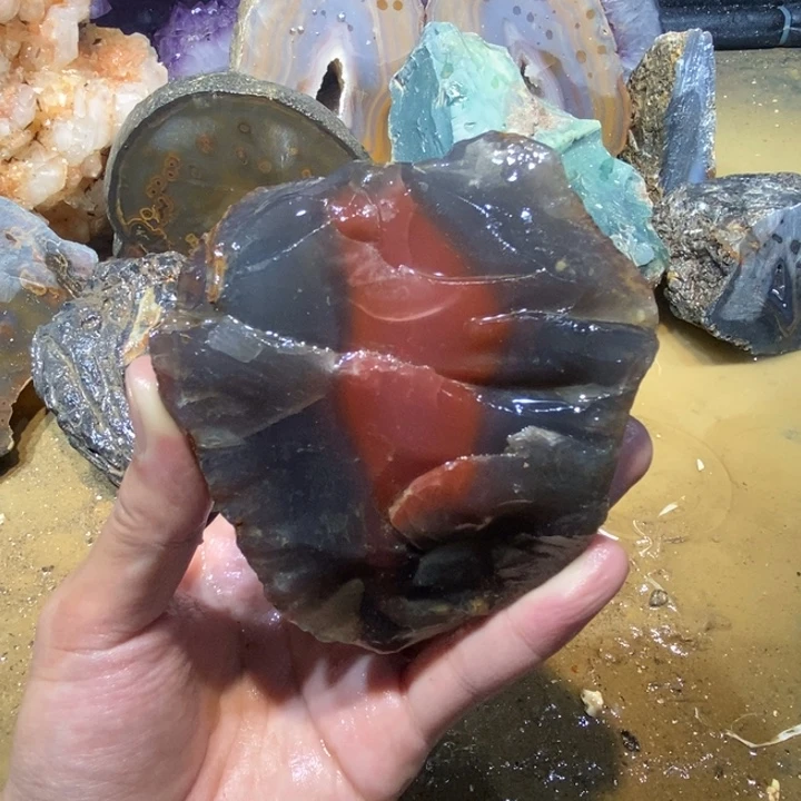 未镶嵌玛瑙/玉髓珠宝半成品