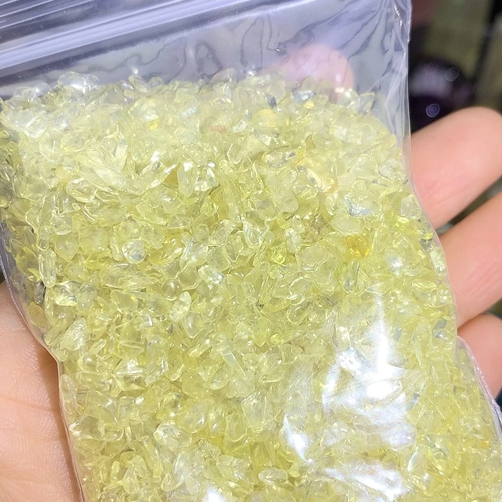 水晶天然黄水晶碎石200g未镶嵌