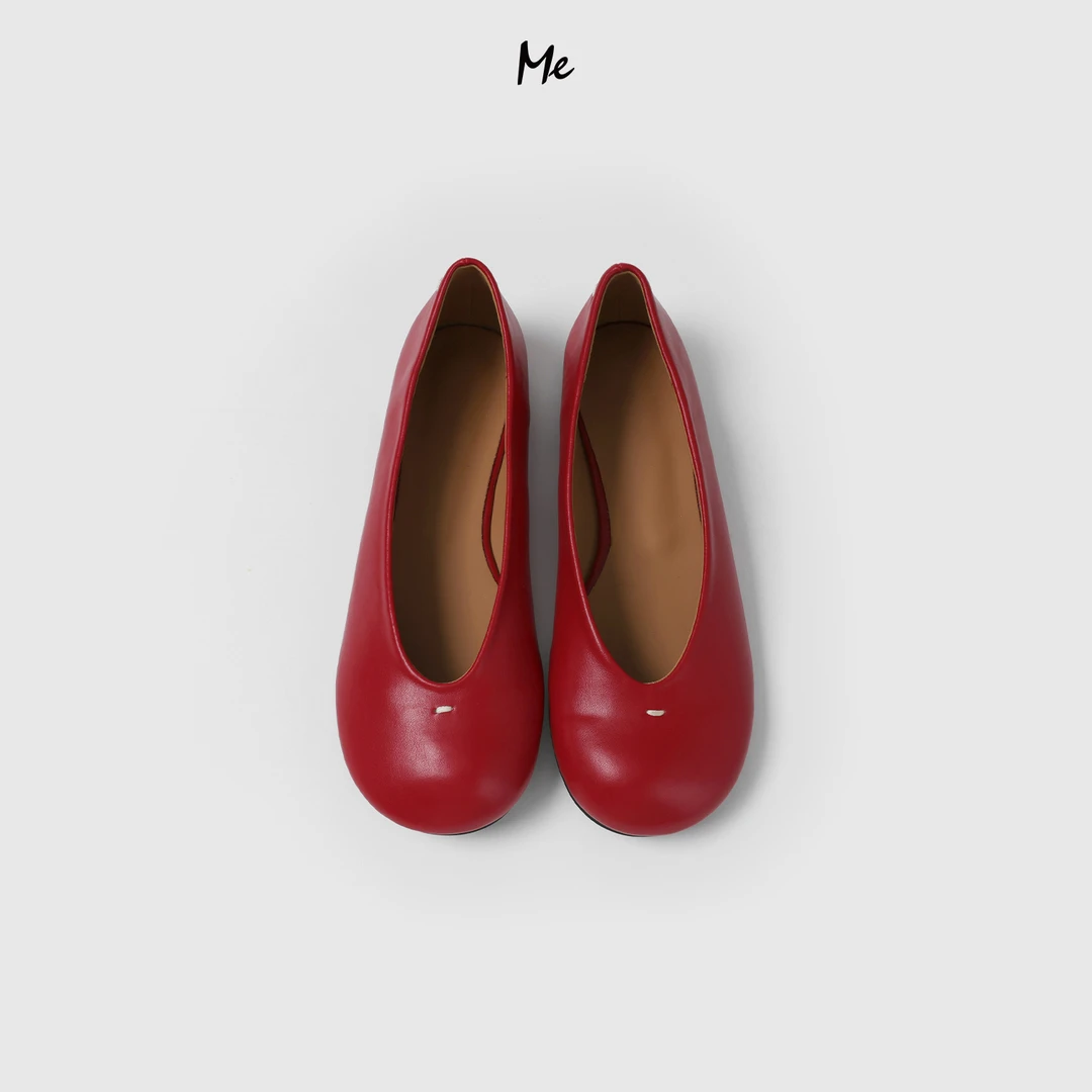 ME【奶乖软底大头鞋】重磅小牛皮百搭时尚休闲真皮鞋子MESS5275