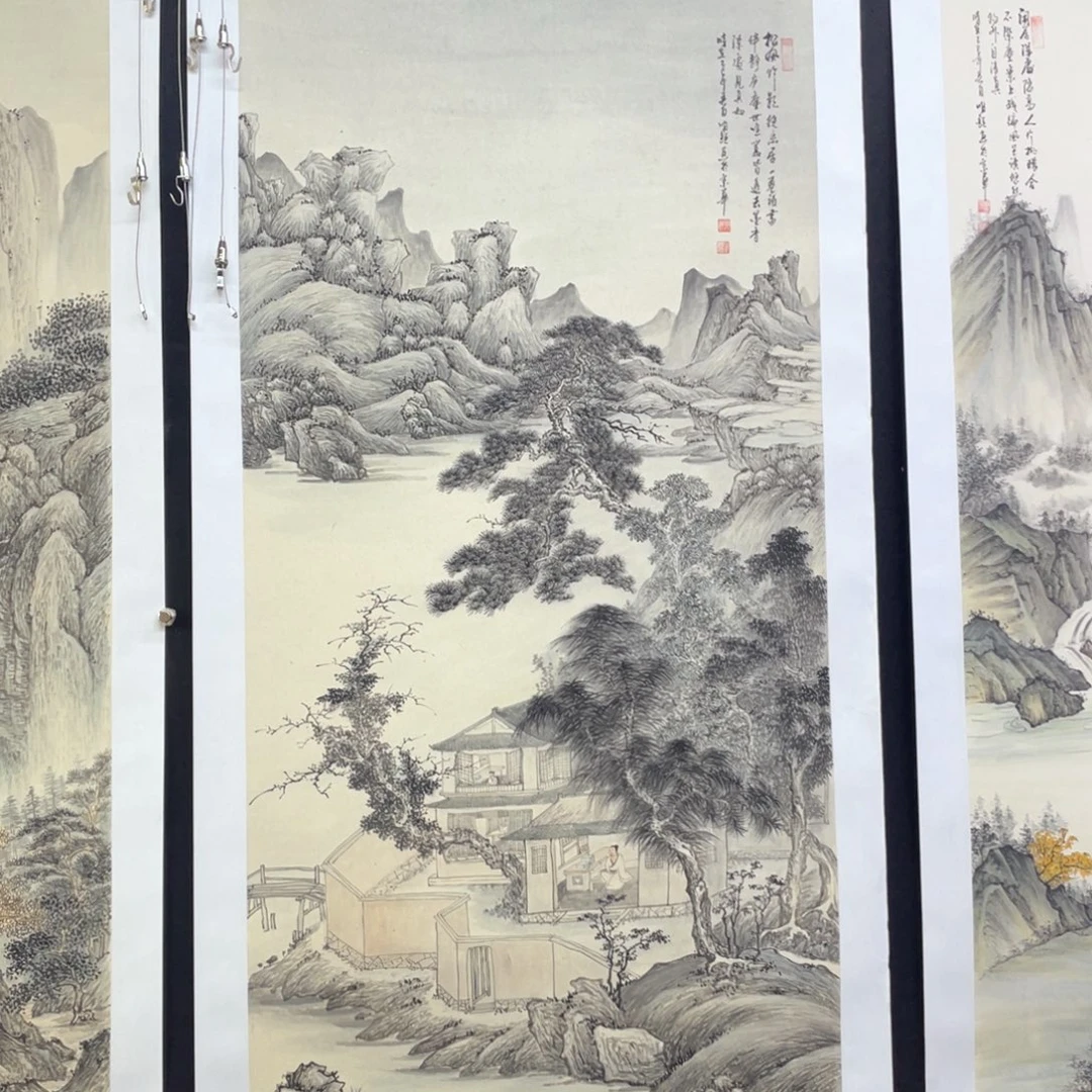 国画手绘国画，精品山水，明