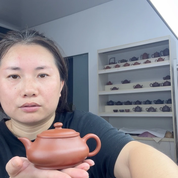 茶壶紫砂全手朱泥德钟170cc