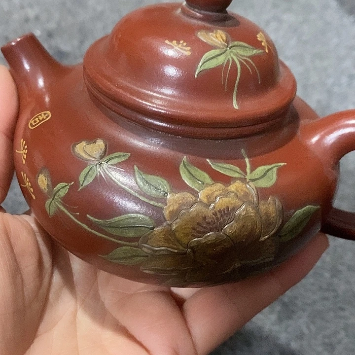 笑***看茶壶紫砂陶瓷摆件工艺品摆件