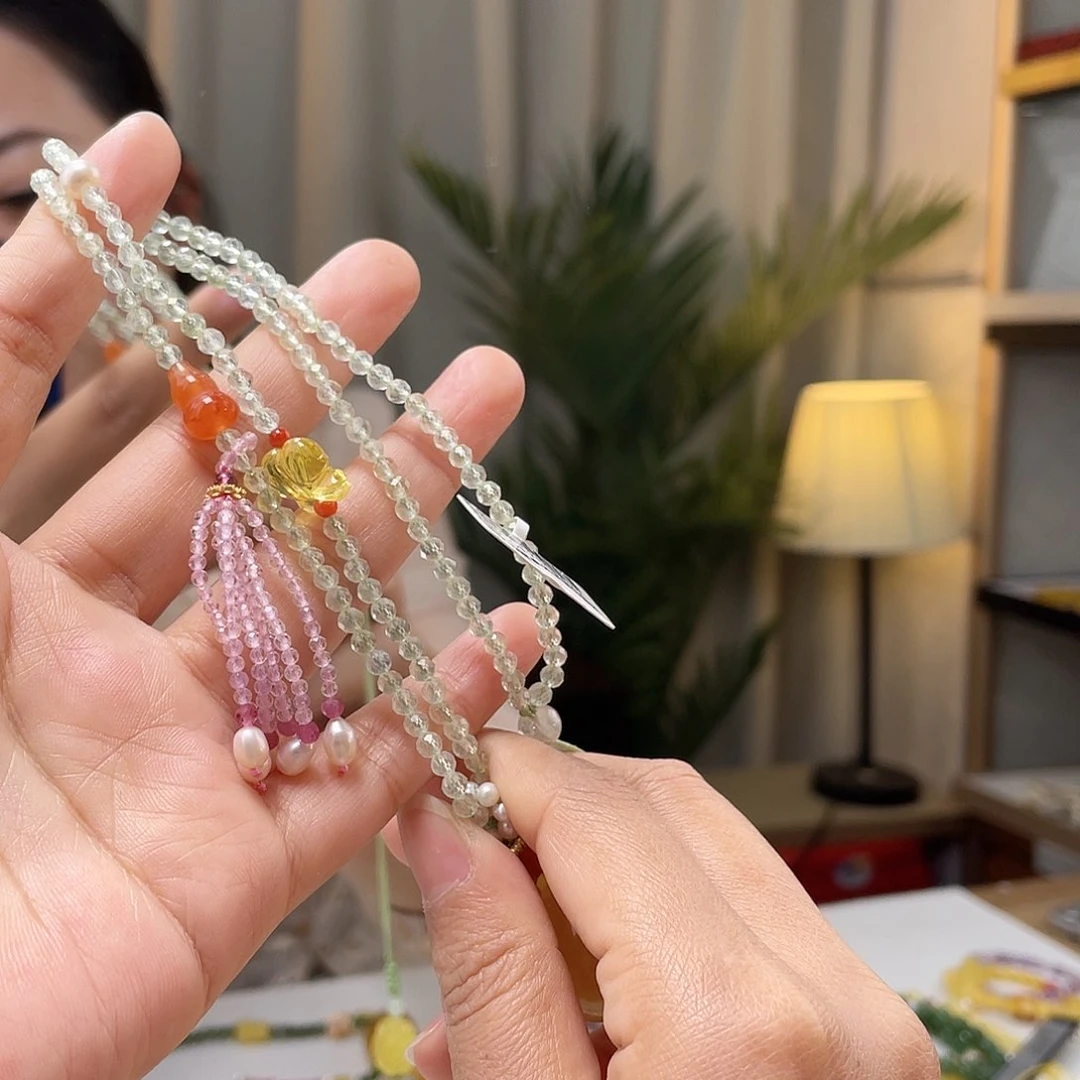 琥珀裸石未镶嵌琥珀项链