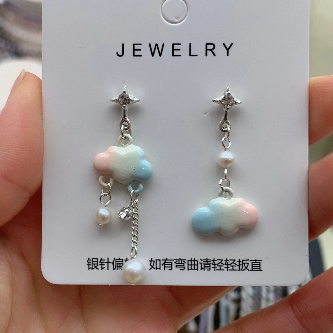 淡水珍珠耳饰银S925镶嵌