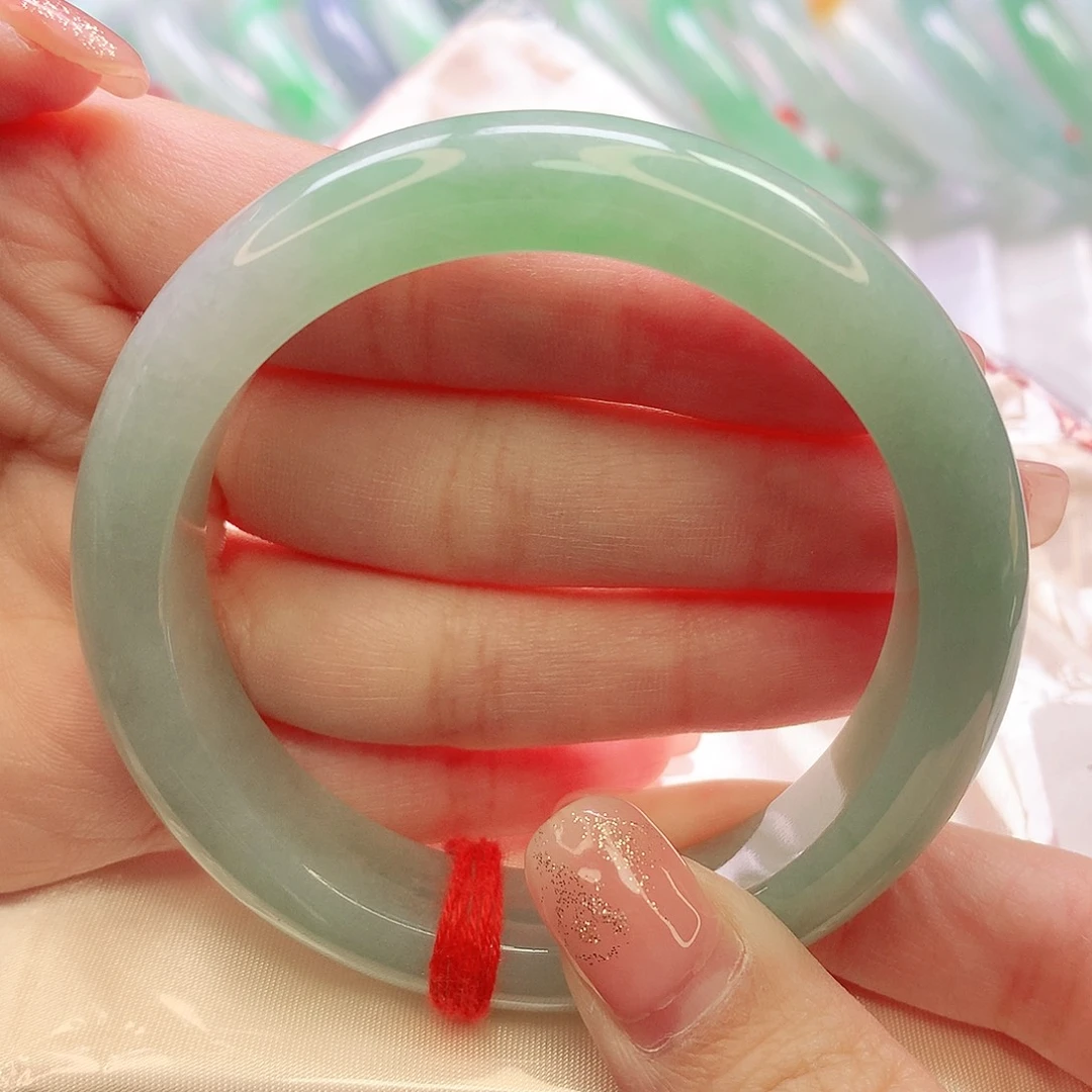 未镶嵌手镯翡翠缅甸天然A货翡翠 55