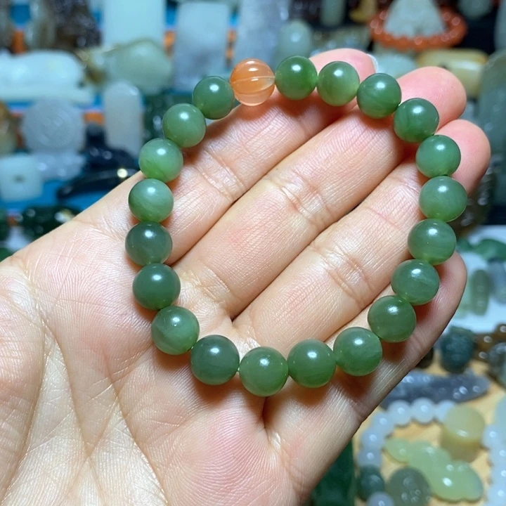 和田玉未镶嵌手链