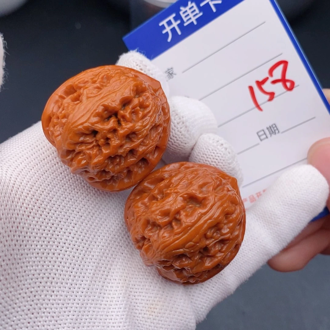 文玩核桃把件40元宝158