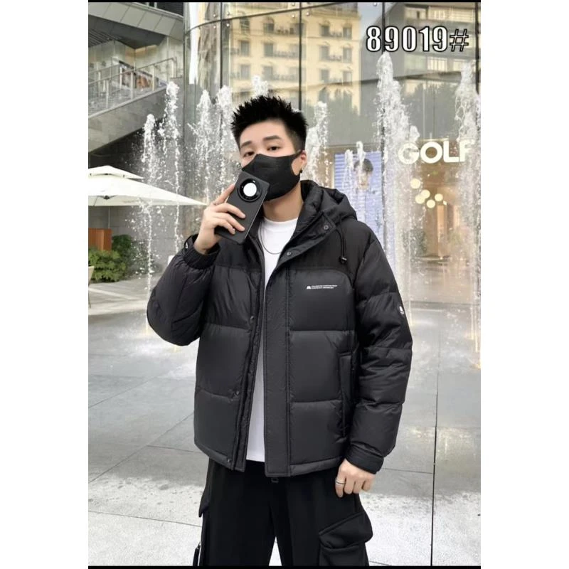 冬季高定版时尚百搭户外休闲保暖连帽防风御寒加厚外套#89019