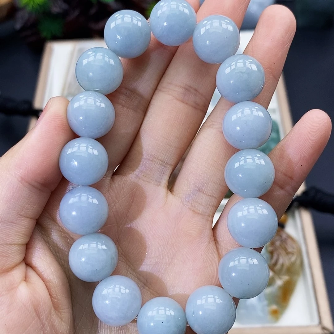 颈饰未镶嵌翡翠缅甸翡翠a货13mm