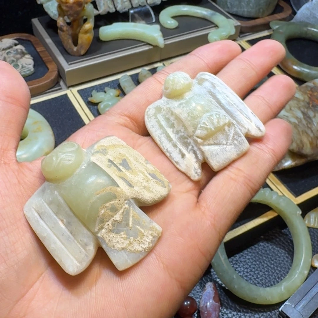 用***6玉玉摆件笛枭器形