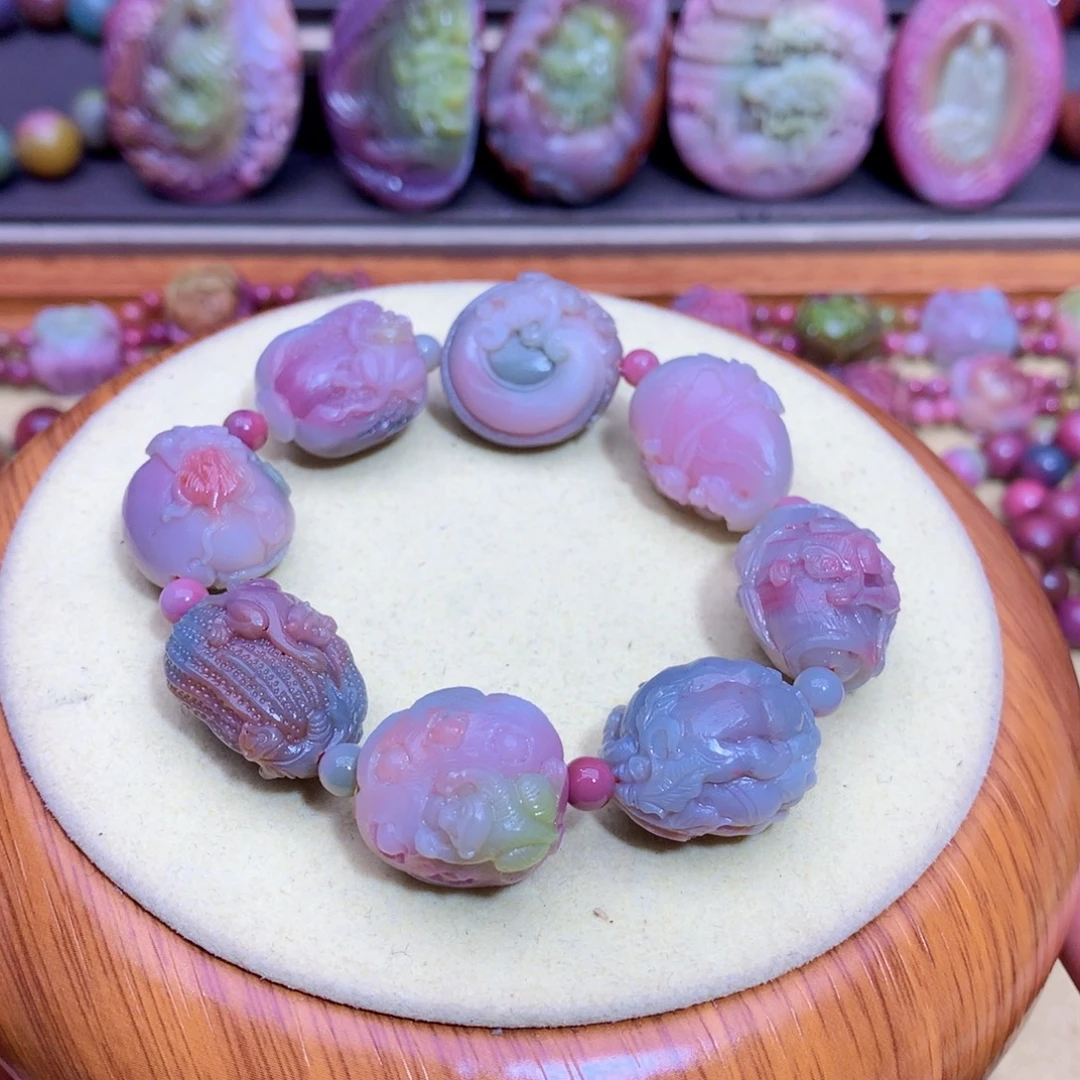 玛瑙未镶嵌手链盐源