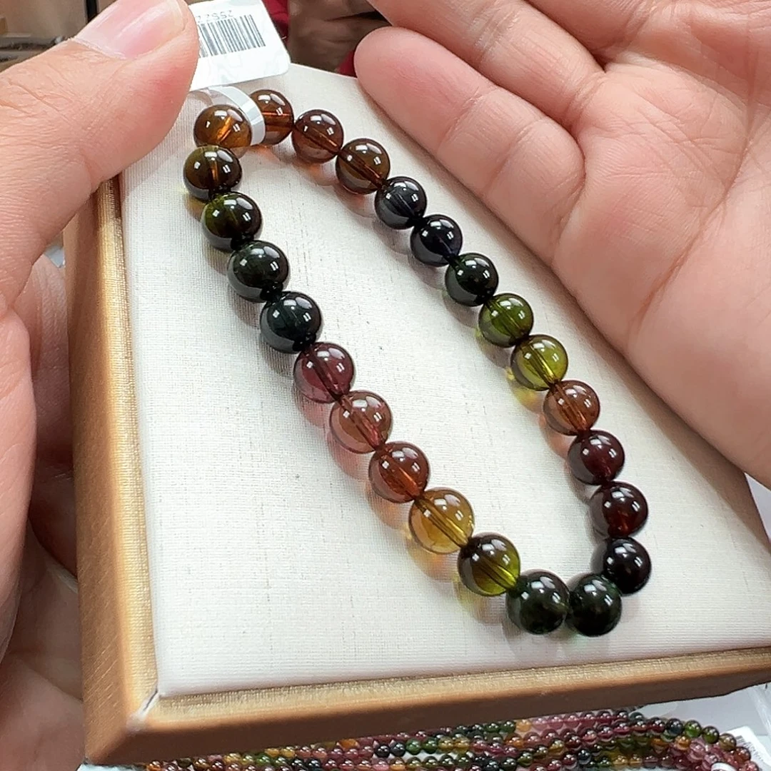 手串碧玺未镶嵌7.5mmmmmmmmm