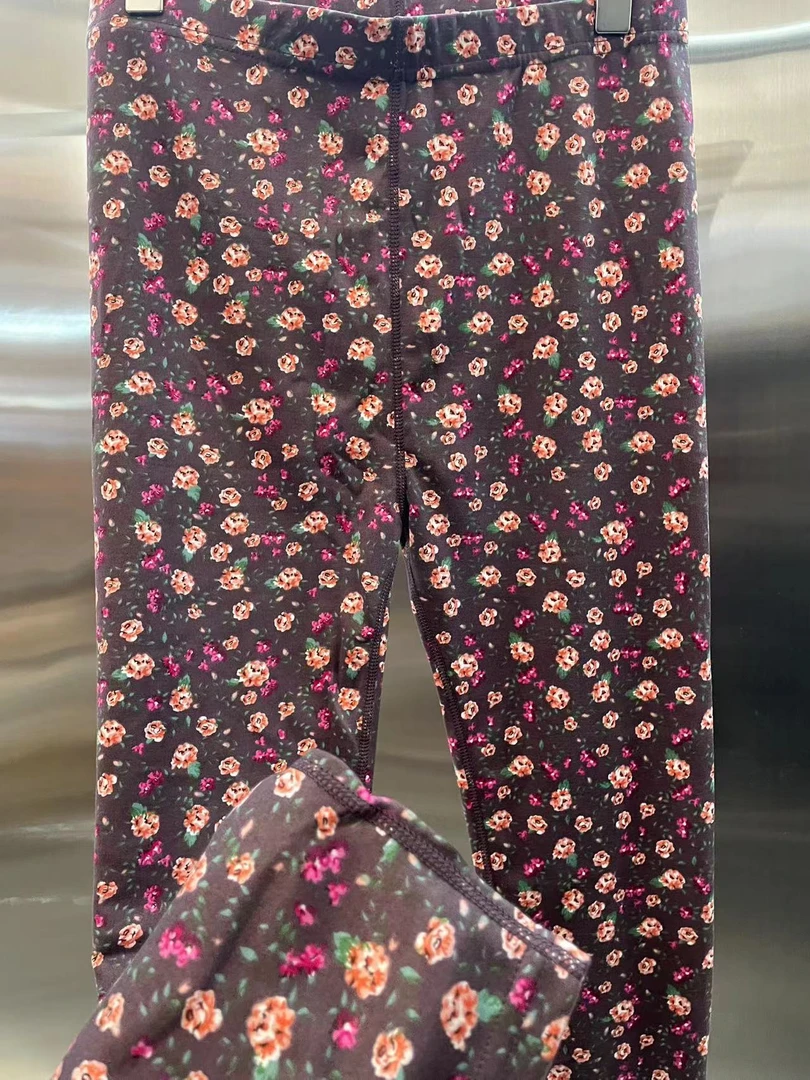 Miss Huo印花裤 B 咖紫色 204