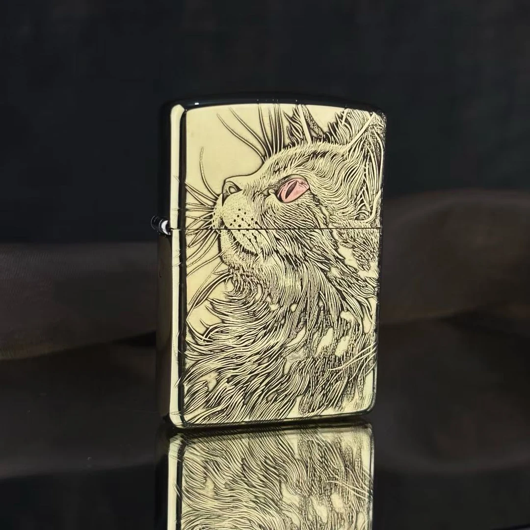 ZIPPO 打火机正品 168鹰皇仰望睡猫 1531