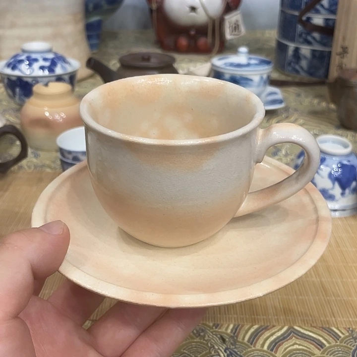 瓷片萩烧全新咖啡杯啊啊啊啊