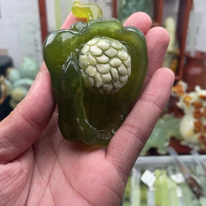 岫玉未镶嵌四大名玉手把